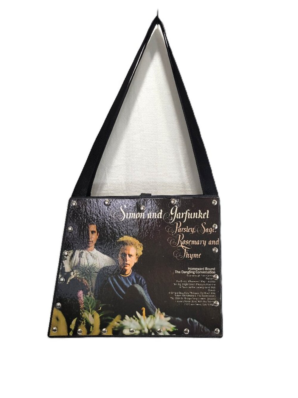 VTG Simon & Garfunkel Parsley Sage Rosemary and Thyme Record Album Purse Tote
